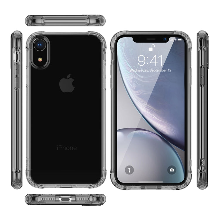 For iPhone XR Transparent TPU Airbag Shockproof Case