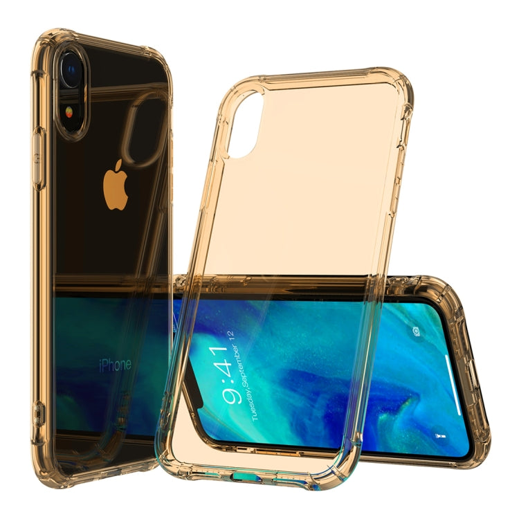 For iPhone XR Transparent TPU Airbag Shockproof Case