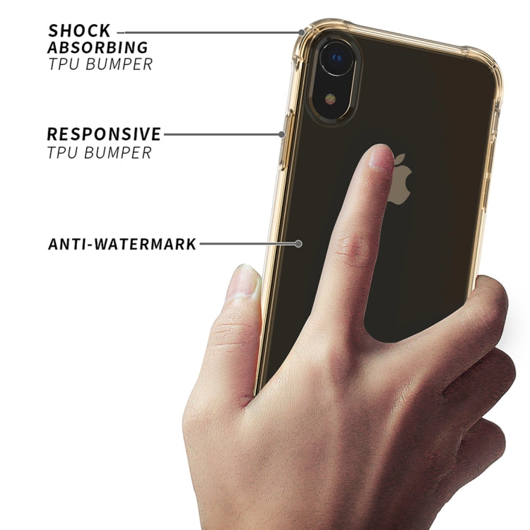 For iPhone XR Transparent TPU Airbag Shockproof Case