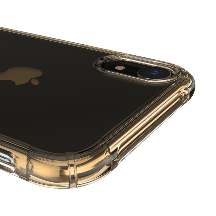 For iPhone XR Transparent TPU Airbag Shockproof Case