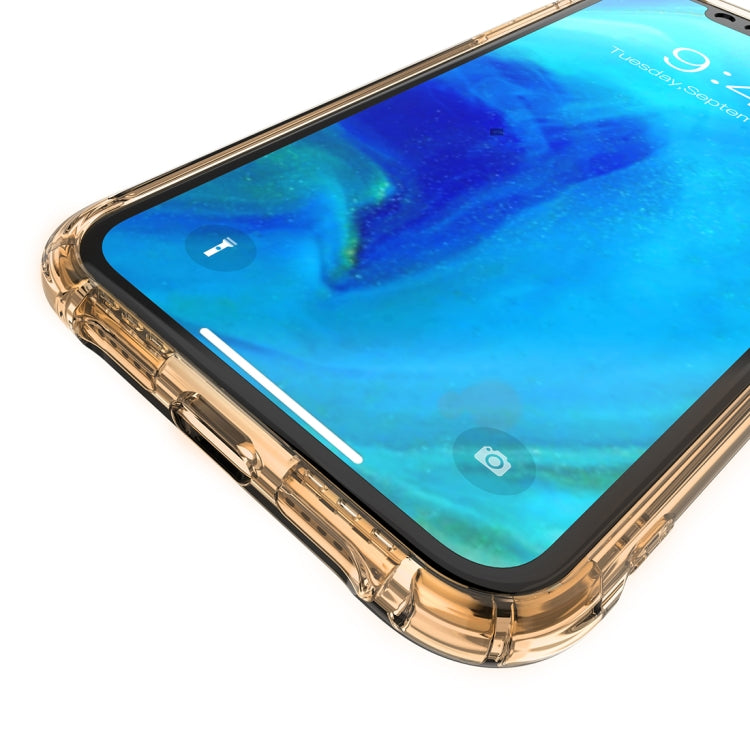 For iPhone XR Transparent TPU Airbag Shockproof Case