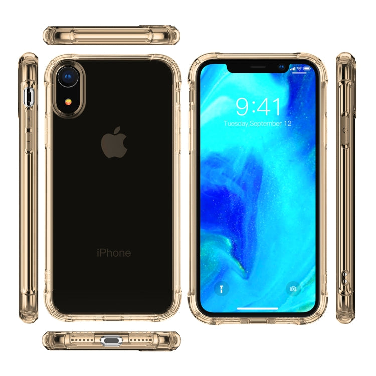 For iPhone XR Transparent TPU Airbag Shockproof Case