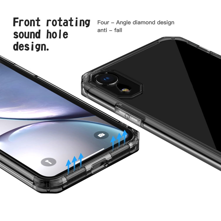 For iPhone XR Shockproof Octagonal Airbag Sound Conversion Hole Design TPU Case