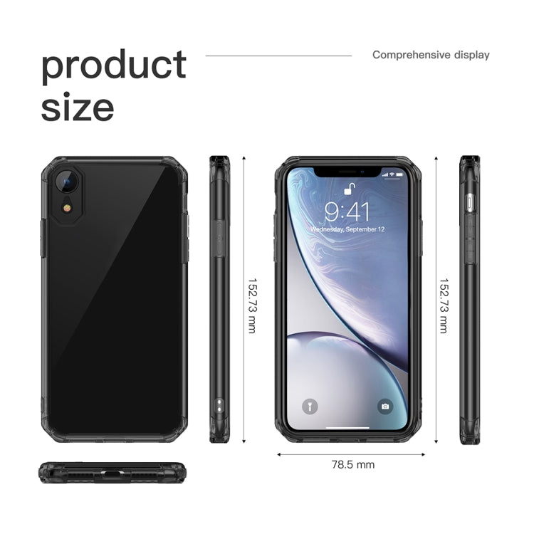 For iPhone XR Shockproof Octagonal Airbag Sound Conversion Hole Design TPU Case