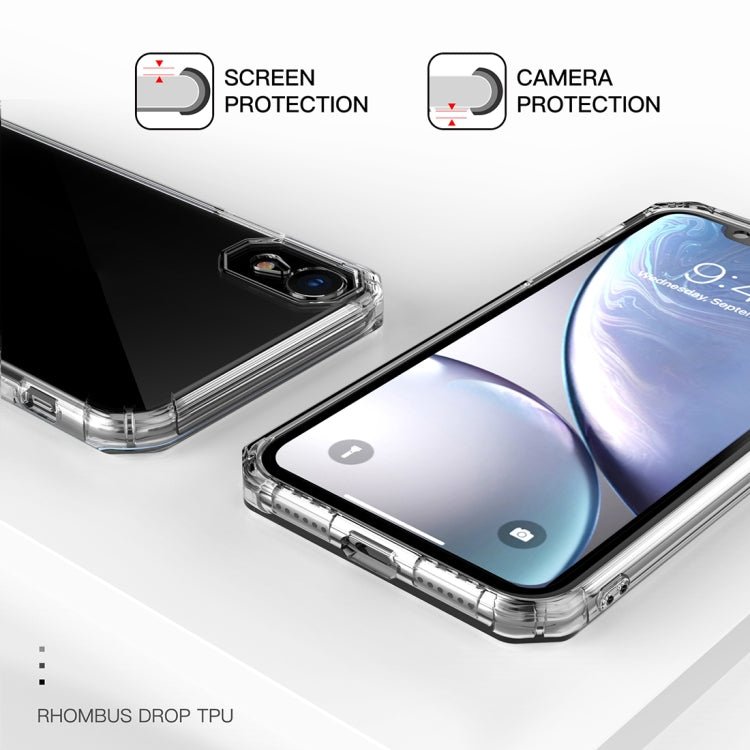 For iPhone XR Shockproof Octagonal Airbag Sound Conversion Hole Design TPU Case