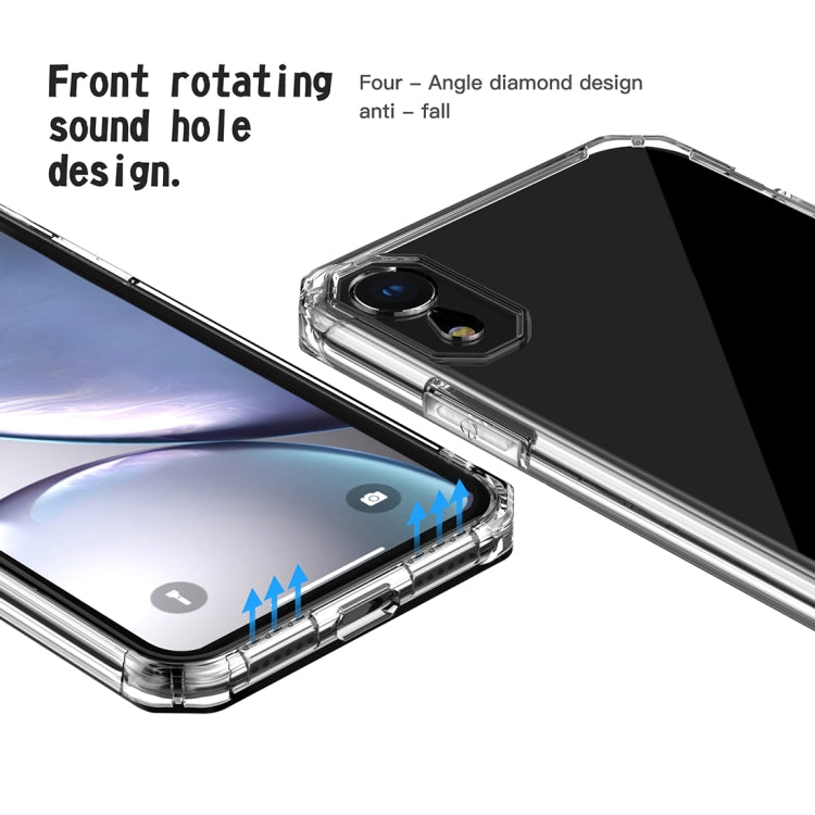 For iPhone XR Shockproof Octagonal Airbag Sound Conversion Hole Design TPU Case
