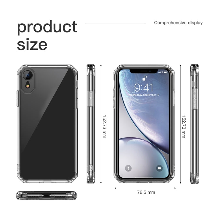 For iPhone XR Shockproof Octagonal Airbag Sound Conversion Hole Design TPU Case