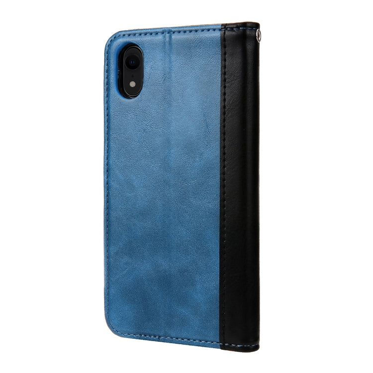 For iPhone XR Retro Book Design Horizontal Flip PU Leather Case with Holder & Card Slots