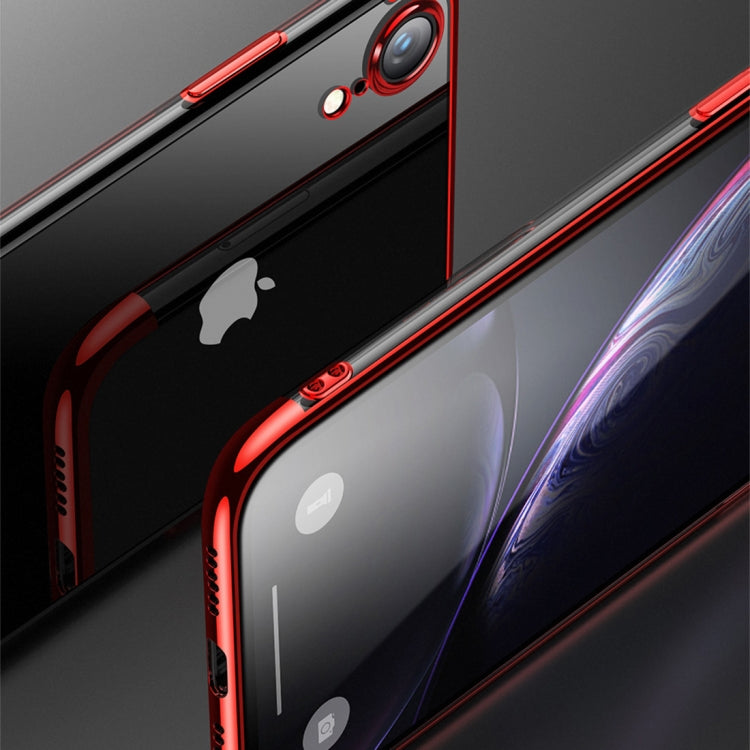 For iPhone XR CAFELE Ultra-thin Electroplating Soft TPU Shockproof Protective Case