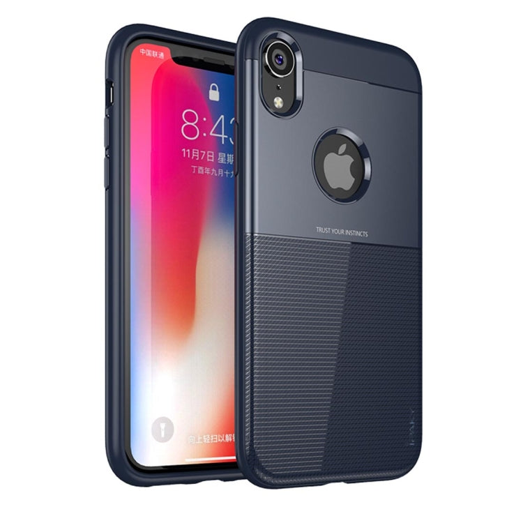 For iPhone XR Droppoof TPU + PC Protective Case(Blue)