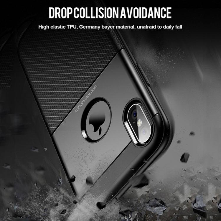 For iPhone XR Droppoof TPU + PC Protective Case(Blue)