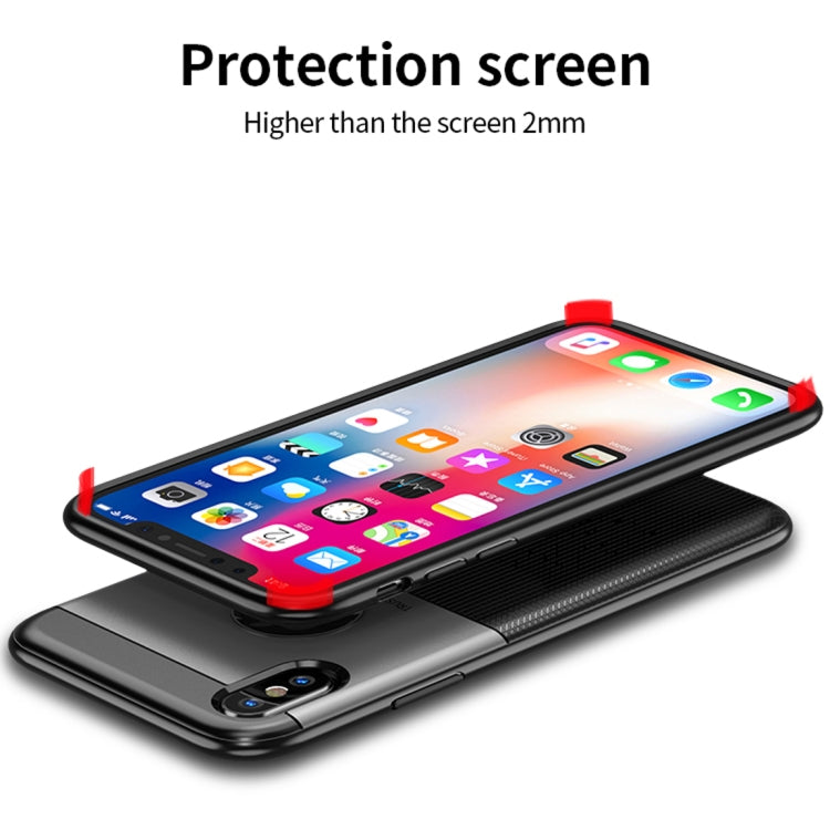 For iPhone XR Droppoof TPU + PC Protective Case(Blue)