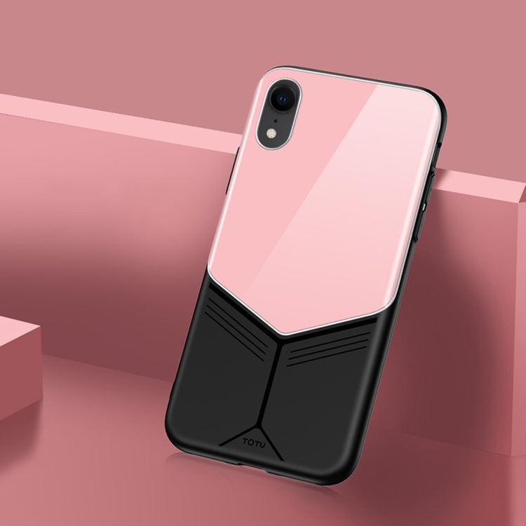 For iPhone XR TOTUDESIGN Grace Series TPU + PC + Glass Protective Case