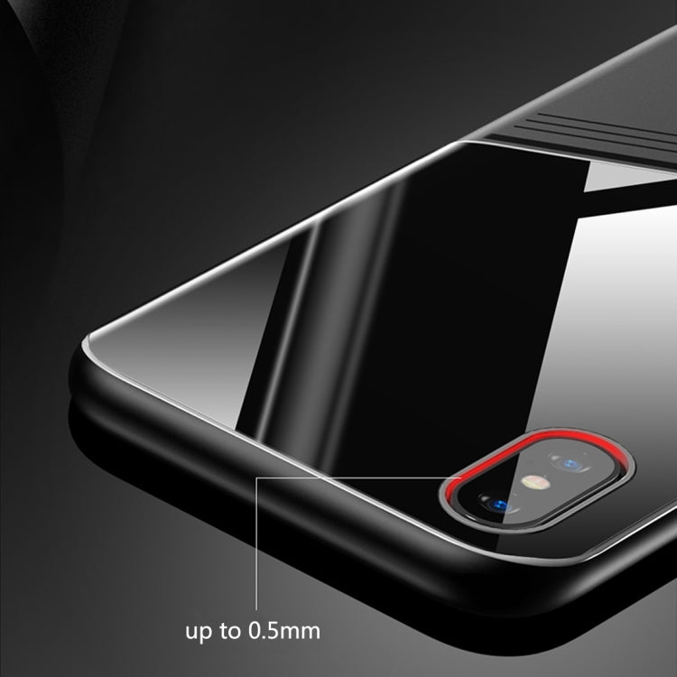 For iPhone XR TOTUDESIGN Grace Series TPU + PC + Glass Protective Case