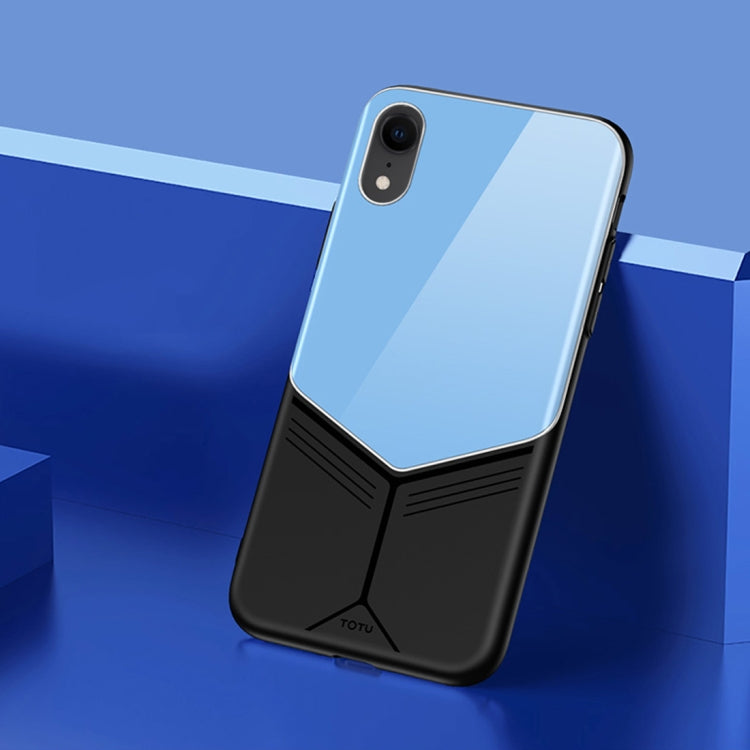 For iPhone XR TOTUDESIGN Grace Series TPU + PC + Glass Protective Case