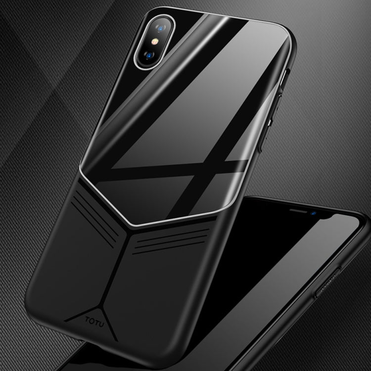 For iPhone XR TOTUDESIGN Grace Series TPU + PC + Glass Protective Case