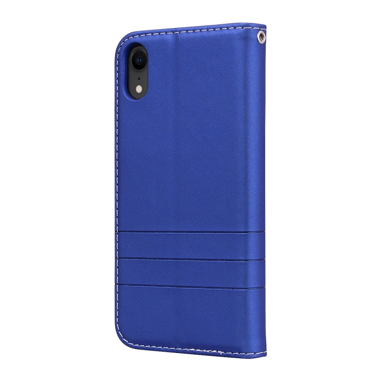 For iPhone XR Fashion Magnet Horizontal Flip Leather Case with Holder & Card Slots & Wallet
