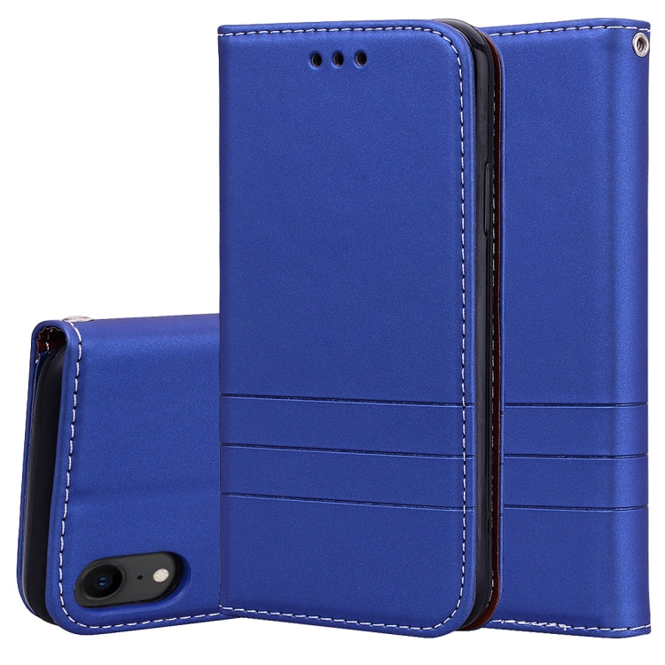 For iPhone XR Fashion Magnet Horizontal Flip Leather Case with Holder & Card Slots & Wallet