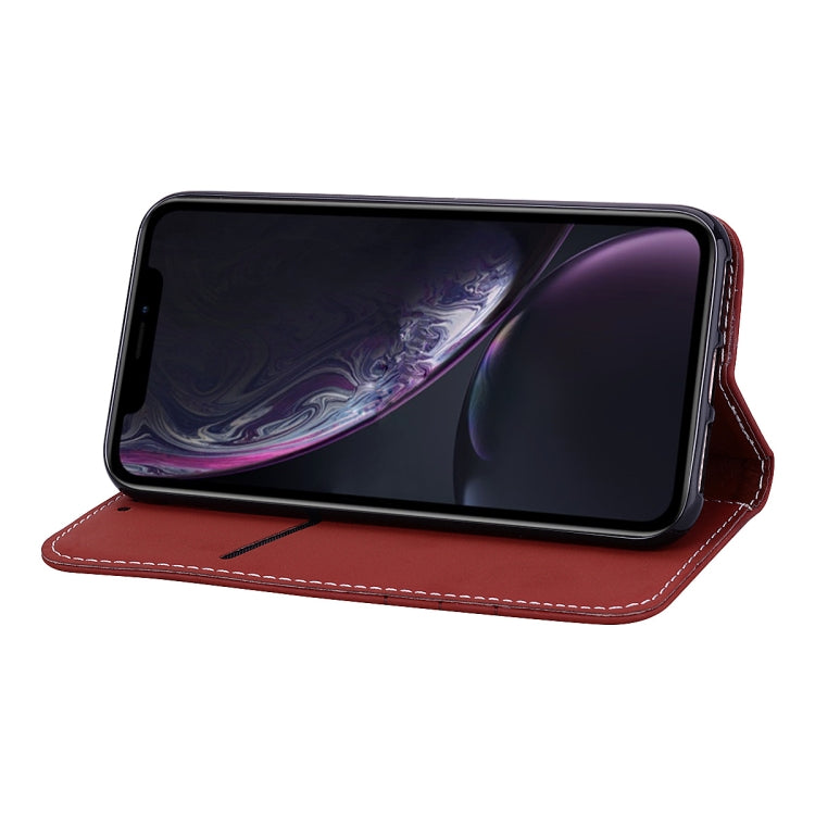 For iPhone XR Fashion Magnet Horizontal Flip Leather Case with Holder & Card Slots & Wallet