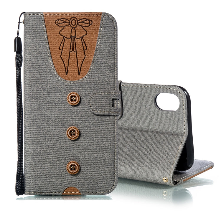 For iPhone XR Splicing Embossed Female Style Horizontal Flip Leather Case  with Holder & Card Slots & Wallet & Lanyard