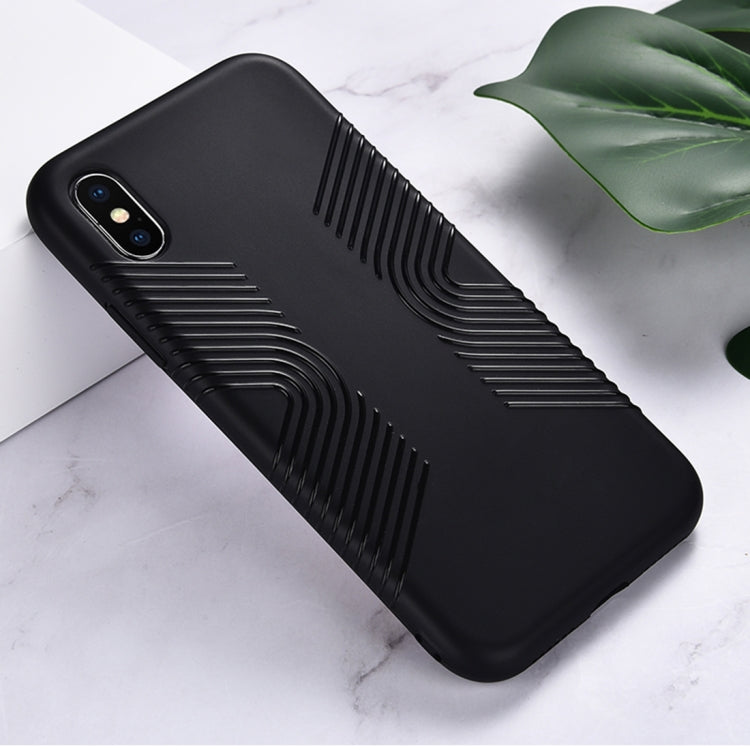 For iPhone XR Solid Color Anti-slip Shockproof TPU Case