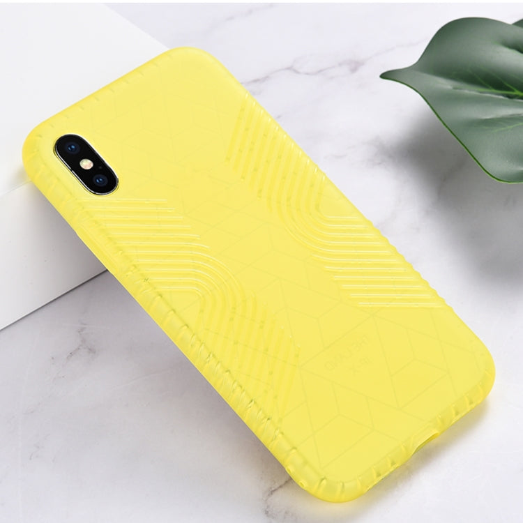 For iPhone XR Solid Color Anti-slip Shockproof TPU Case