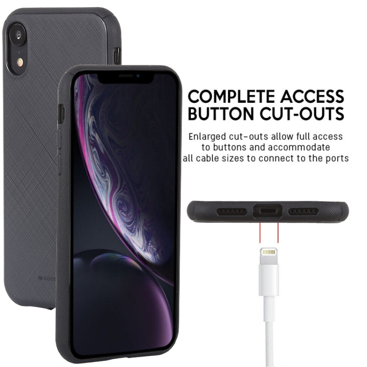 For iPhone XR GOOSPERY STYLE LUX Shockproof Soft TPU Case
