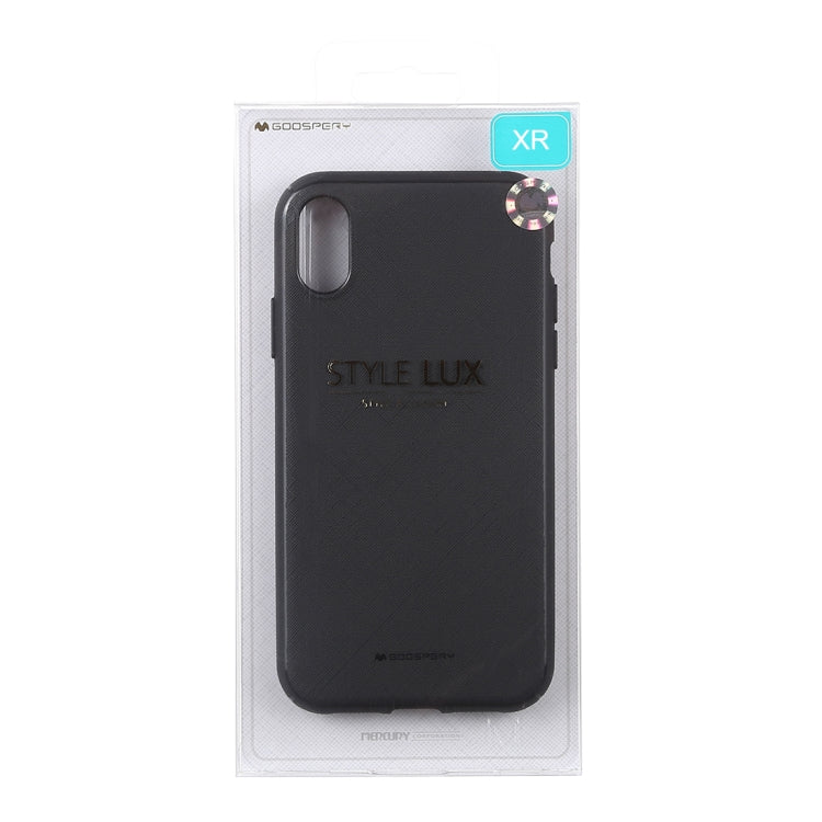 For iPhone XR GOOSPERY STYLE LUX Shockproof Soft TPU Case