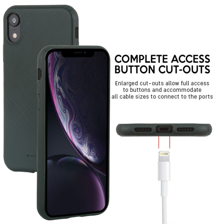 For iPhone XR GOOSPERY STYLE LUX Shockproof Soft TPU Case