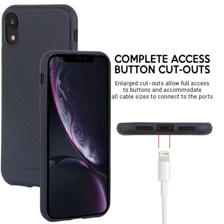 For iPhone XR GOOSPERY STYLE LUX Shockproof Soft TPU Case