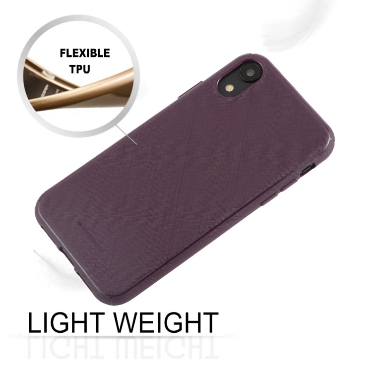 For iPhone XR GOOSPERY STYLE LUX Shockproof Soft TPU Case