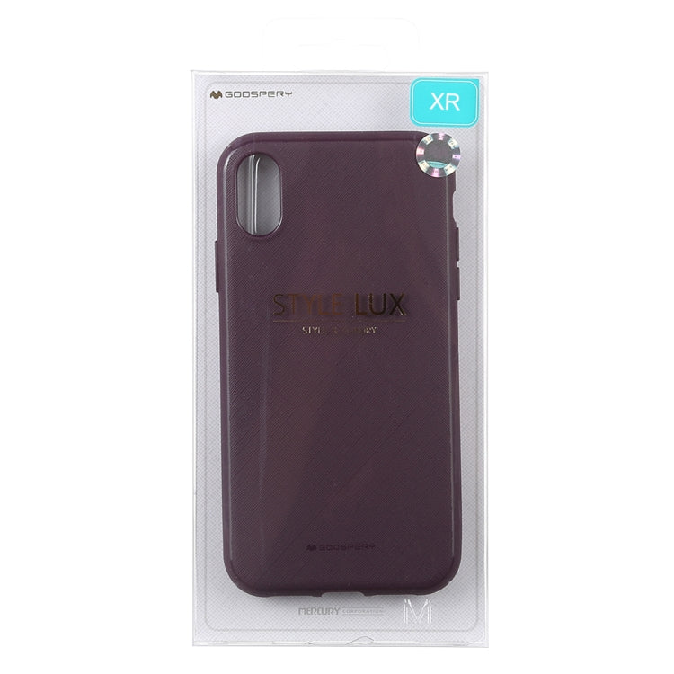 For iPhone XR GOOSPERY STYLE LUX Shockproof Soft TPU Case