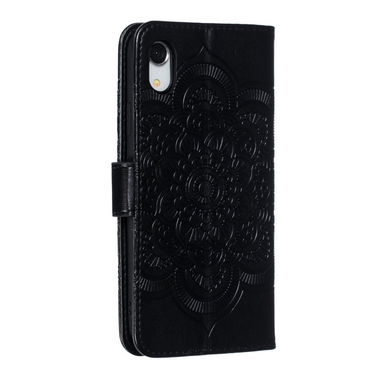 For iPhone XR Mandala Embossing Pattern Horizontal Flip Leather Case with Holder & Card Slots & Wallet & Photo Frame