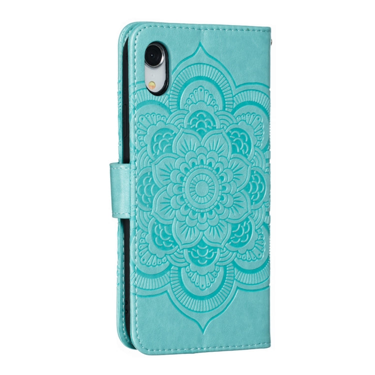 For iPhone XR Mandala Embossing Pattern Horizontal Flip Leather Case with Holder & Card Slots & Wallet & Photo Frame