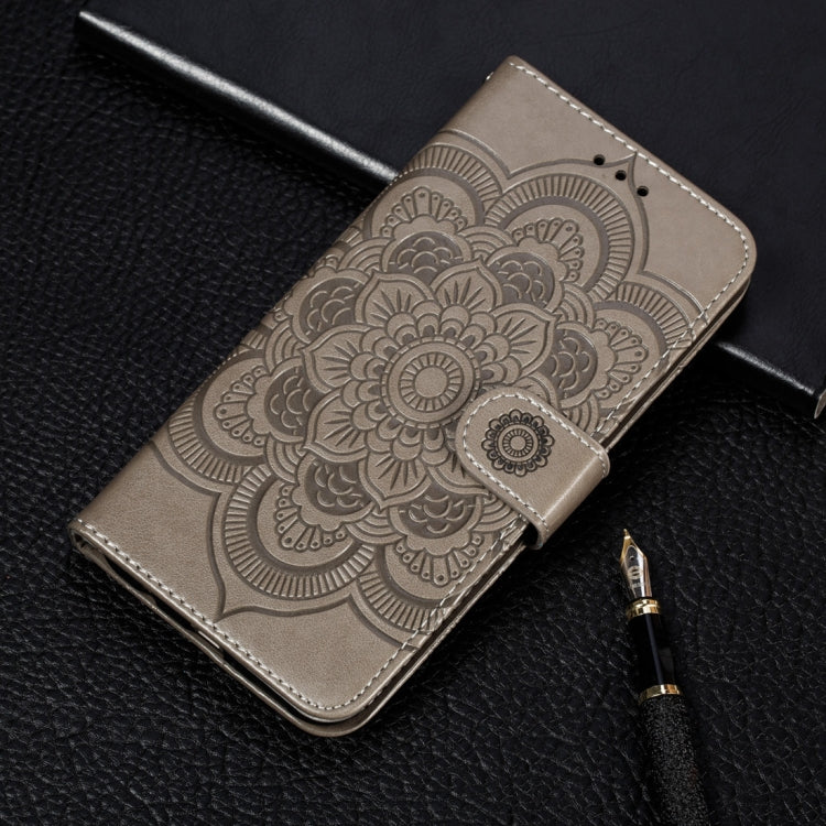 For iPhone XR Mandala Embossing Pattern Horizontal Flip Leather Case with Holder & Card Slots & Wallet & Photo Frame