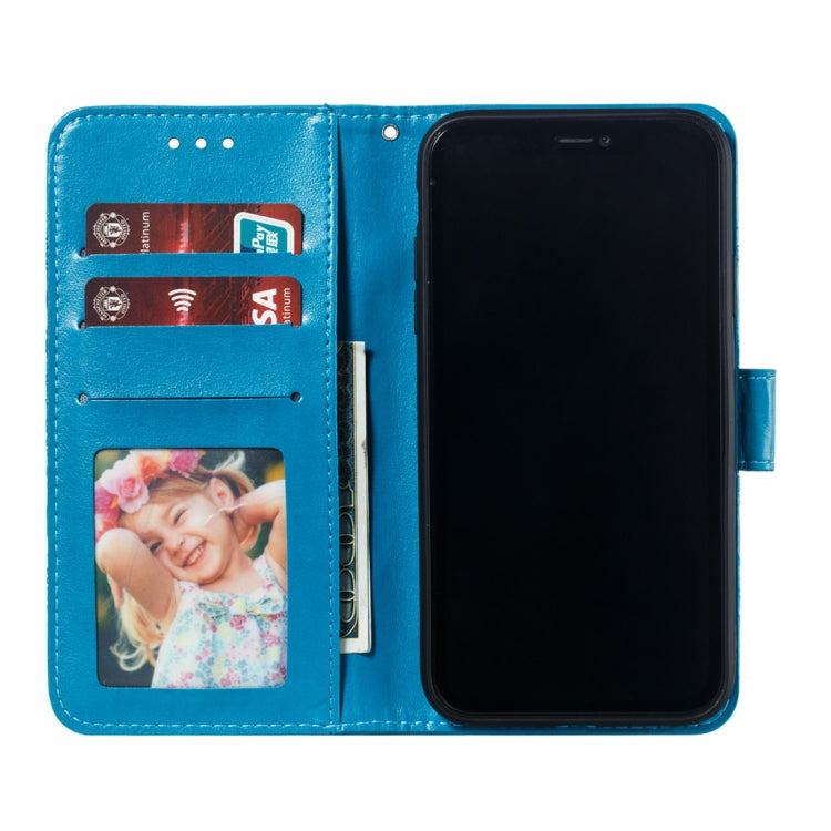 For iPhone XR Mandala Embossing Pattern Horizontal Flip Leather Case with Holder & Card Slots & Wallet & Photo Frame