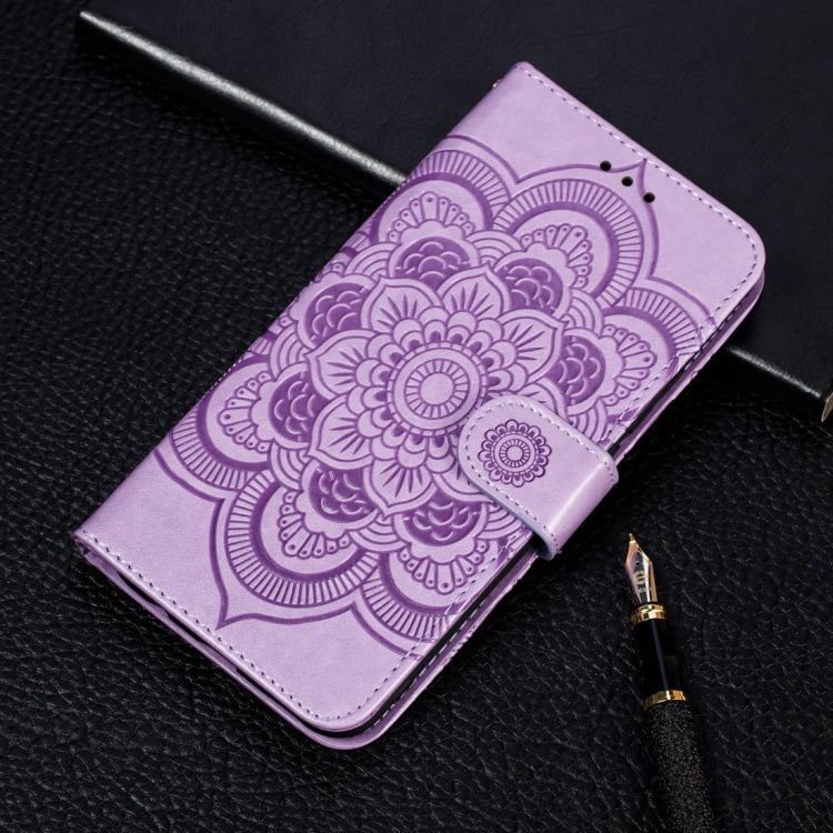 For iPhone XR Mandala Embossing Pattern Horizontal Flip Leather Case with Holder & Card Slots & Wallet & Photo Frame