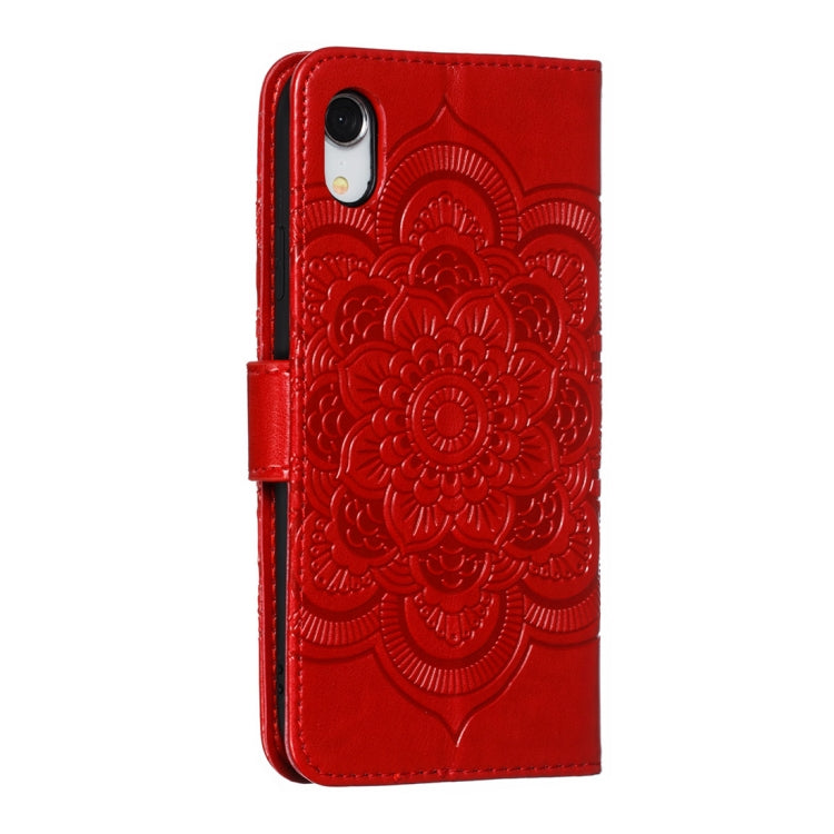 For iPhone XR Mandala Embossing Pattern Horizontal Flip Leather Case with Holder & Card Slots & Wallet & Photo Frame