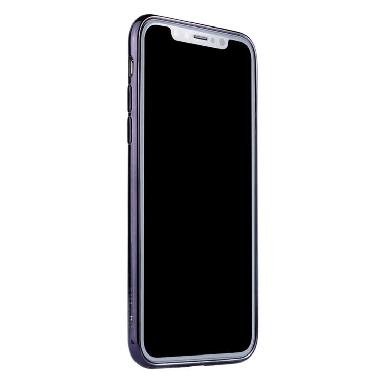 For iPhone XR SULADA Nano Plating + 3D Radium Carving TPU Soft Case (Black)