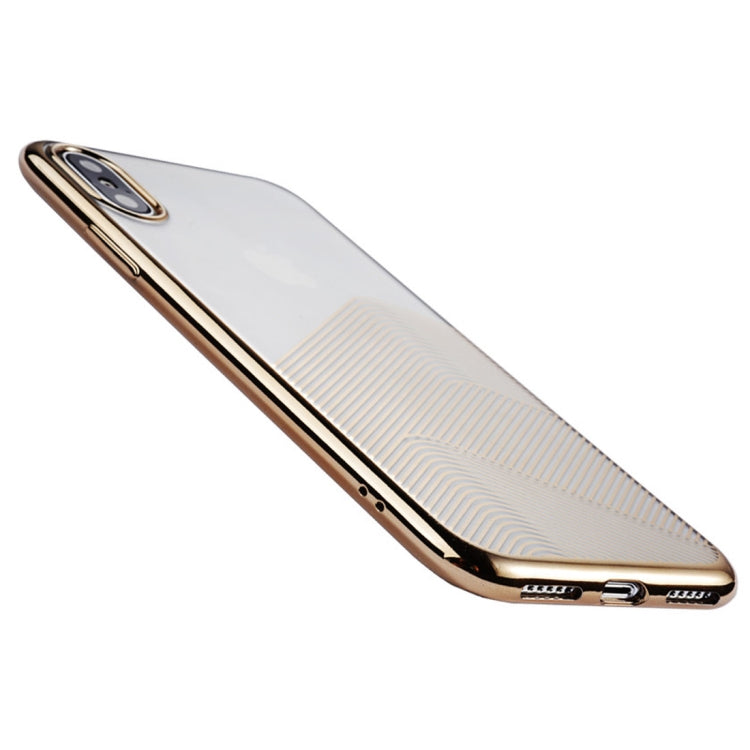 For iPhone XR SULADA Nano Plating + 3D Radium Carving TPU Soft Case (Black)