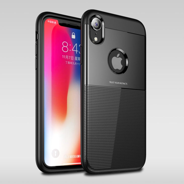 For iPhone XR UNBREANK PC + TPU Invisible Airbag Shockproof Protective Case (Black)