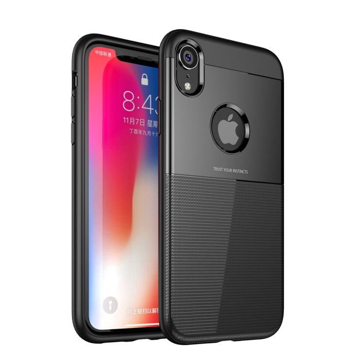 For iPhone XR UNBREANK PC + TPU Invisible Airbag Shockproof Protective Case (Black)