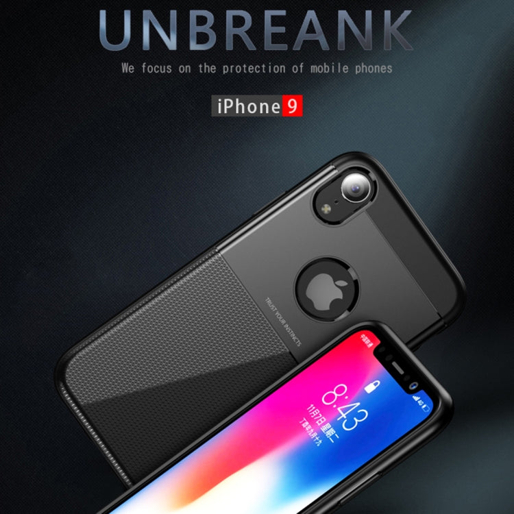 For iPhone XR UNBREANK PC + TPU Invisible Airbag Shockproof Protective Case (Black)