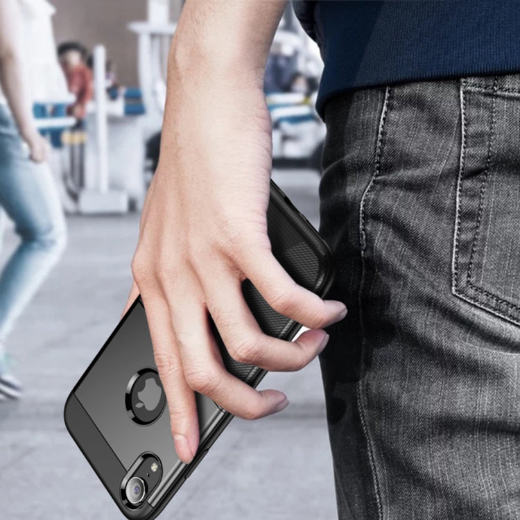 For iPhone XR UNBREANK PC + TPU Invisible Airbag Shockproof Protective Case (Black)
