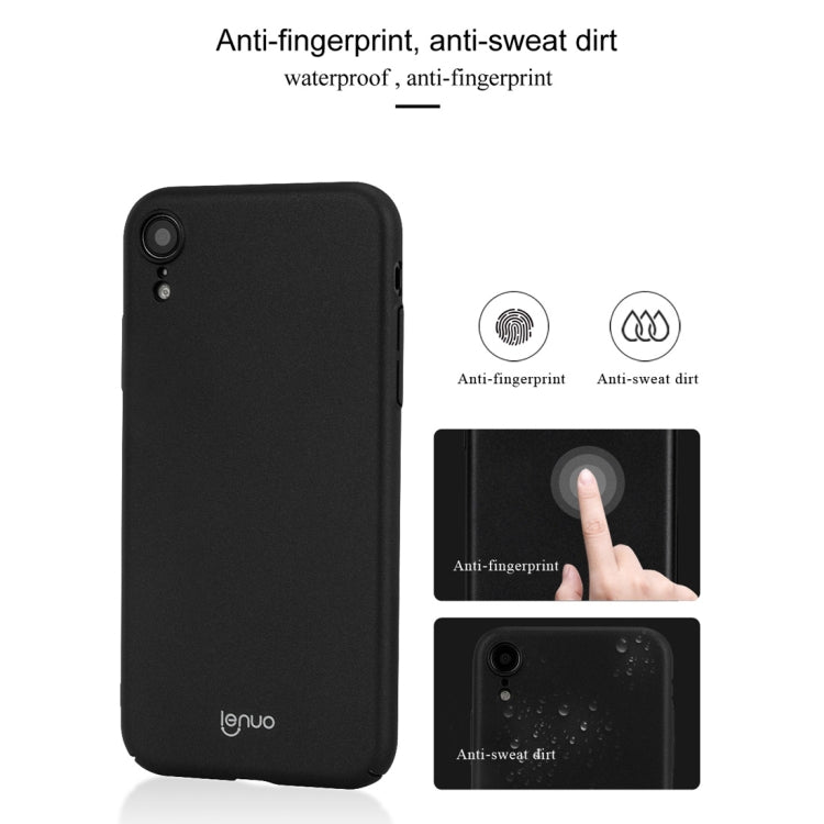 For iPhone XR lenuo Leshield Series Ultra-thin PC Case