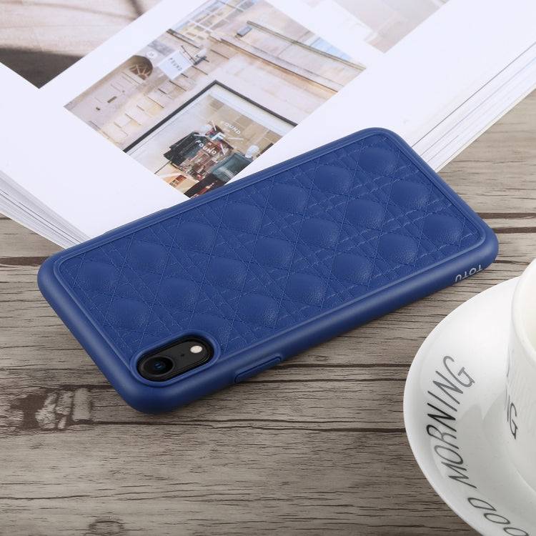 For iPhone XR TOTUDESIGN Deo Series Shockproof TPU+PU Case