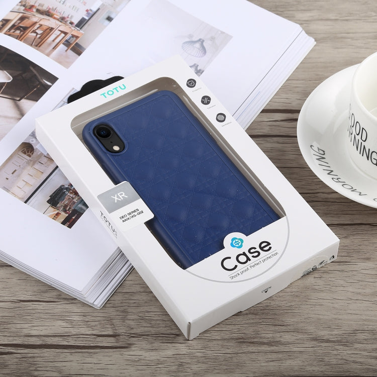 For iPhone XR TOTUDESIGN Deo Series Shockproof TPU+PU Case