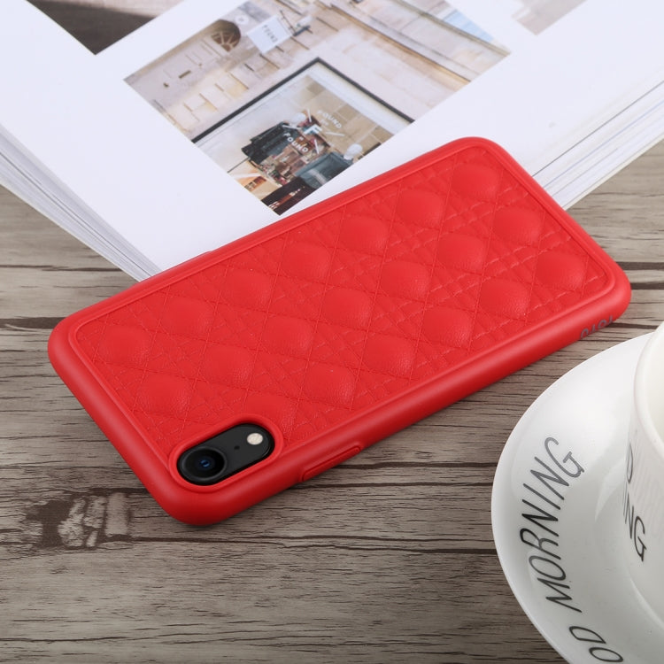 For iPhone XR TOTUDESIGN Deo Series Shockproof TPU+PU Case