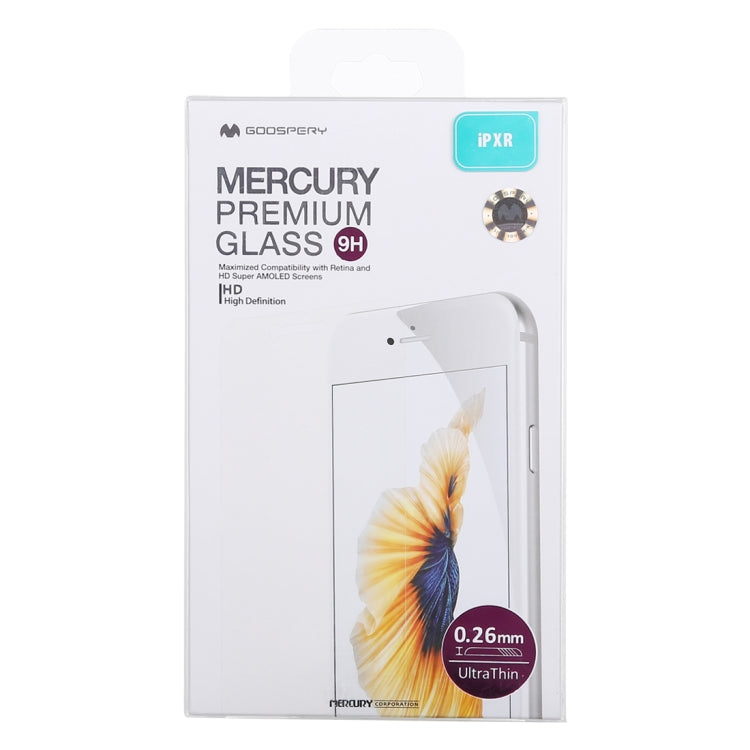 For iPhone 11 / XR GOOSPERY 0.26mm 9H 2.5D Transparent Tempered Glass Film