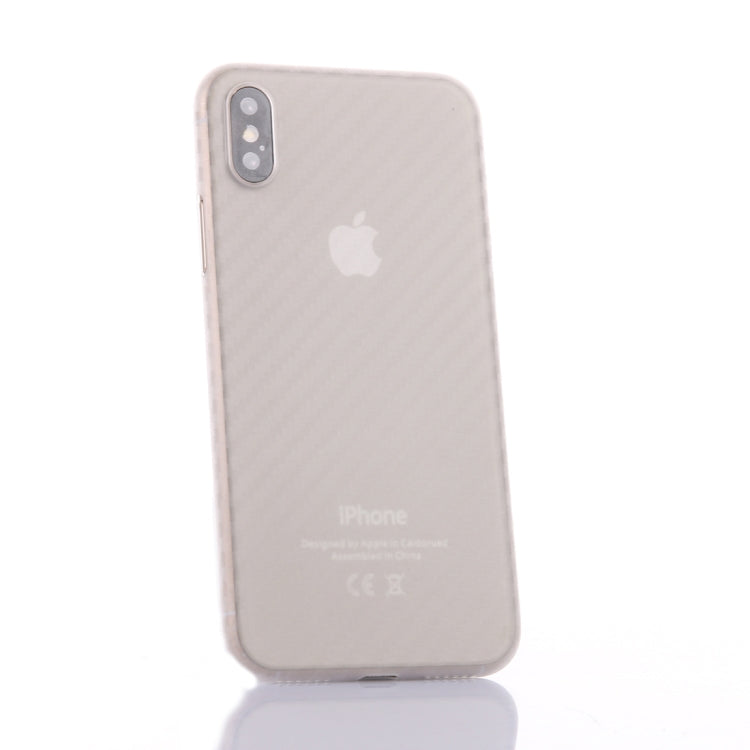For iPhone XR Carbon Fiber Ultrathin PP Protective Case